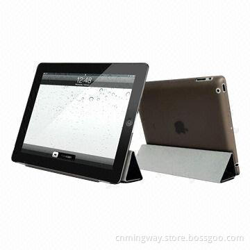 Smart Flip Folding Cases for iPad 2/3/4, Made of PU Leather with Soft Microfiber Interior Lining